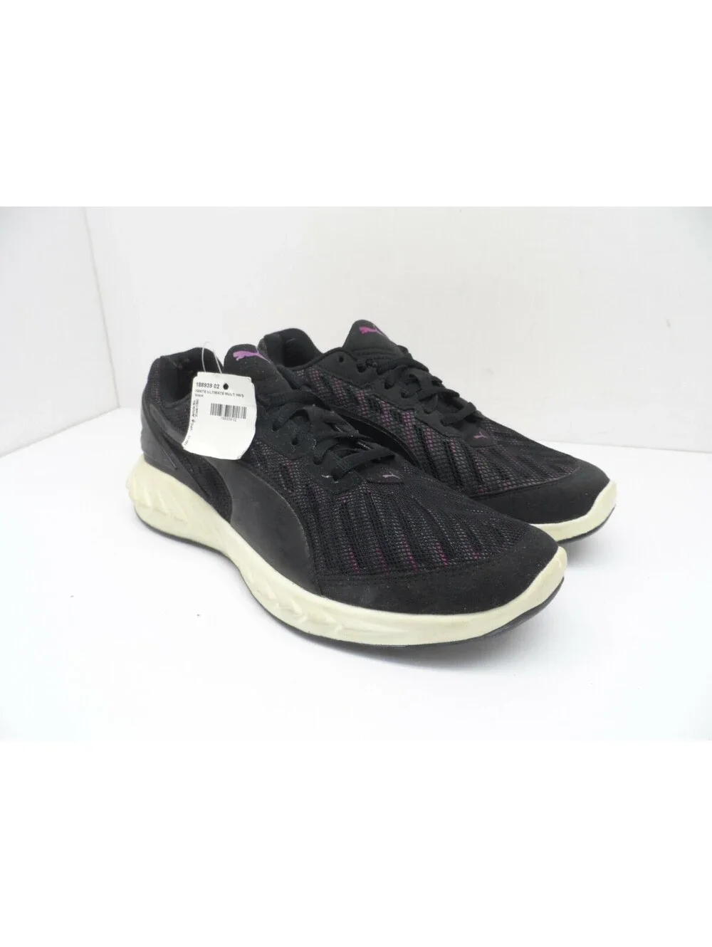 PUMA Women's Ignite Ultimate Athletic Sneakers Black/Multi-Color Size 7M